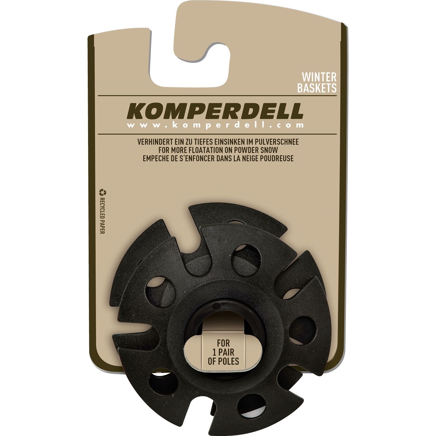 lössnötrugor komperdell, KOMPERDELL ICE FLEX WINTER BASKET 396 LARGE