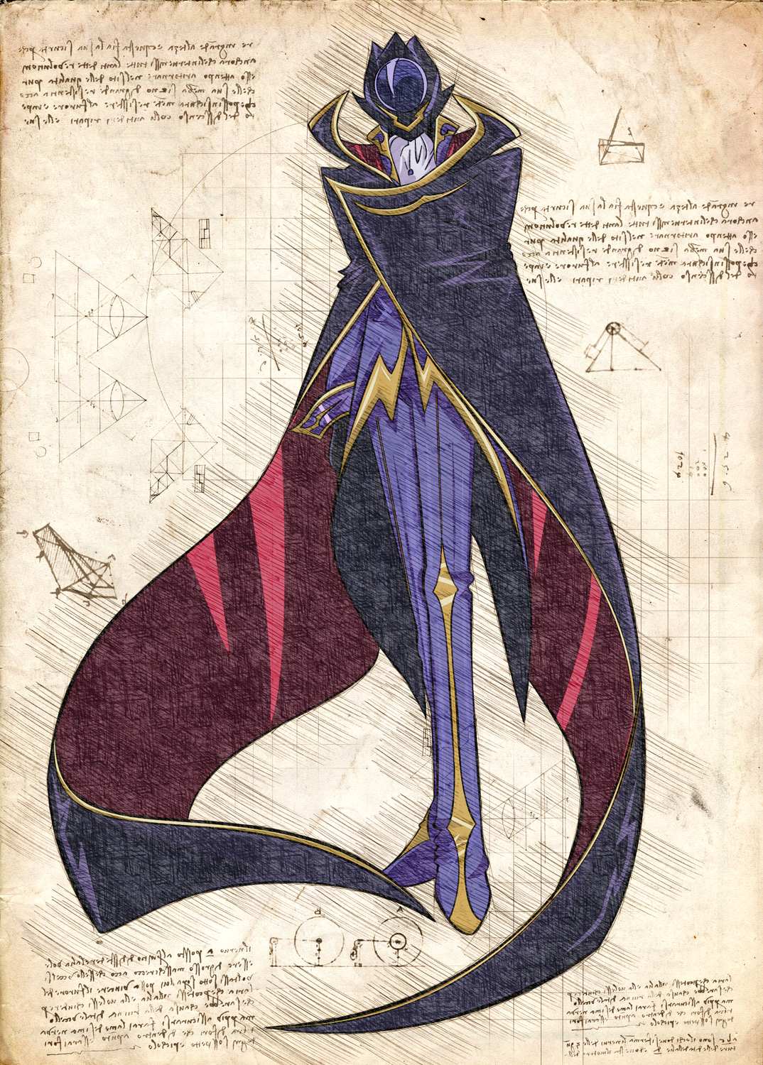 A3 Print - Code Geass - Zero