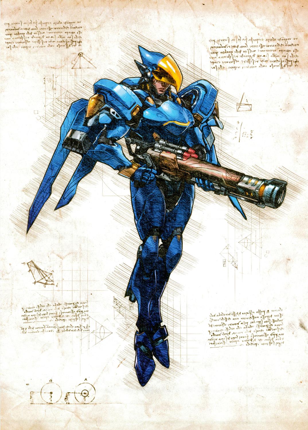 A3 Print - Overwatch artwork - Pharah