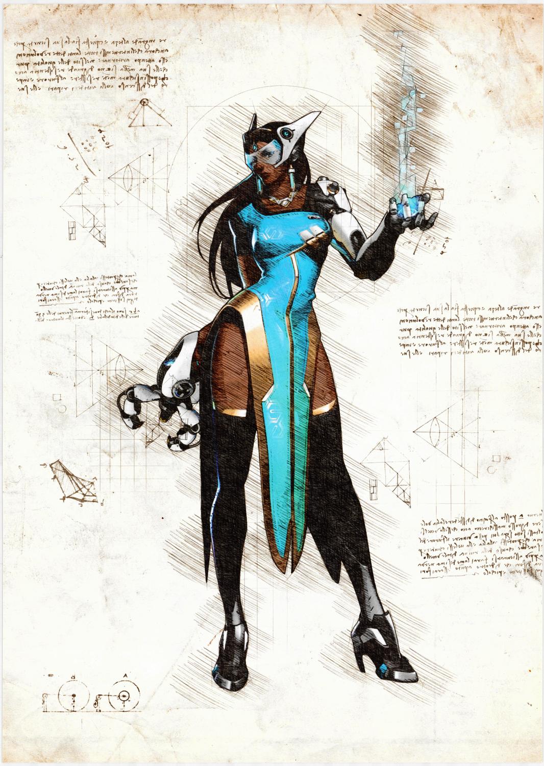 A3 Print - Overwatch artwork - Symmetra