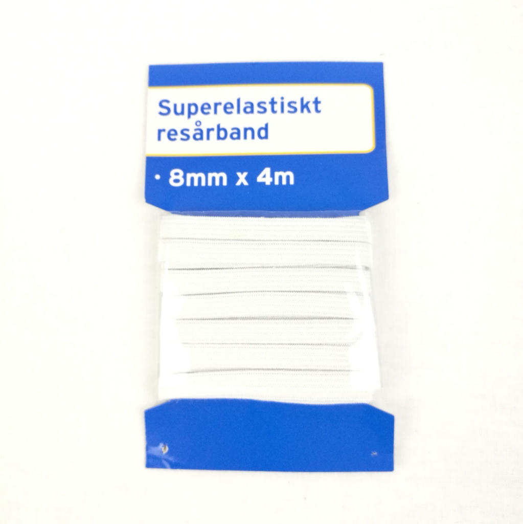 Elastikbånd 4 meter x 8 mm