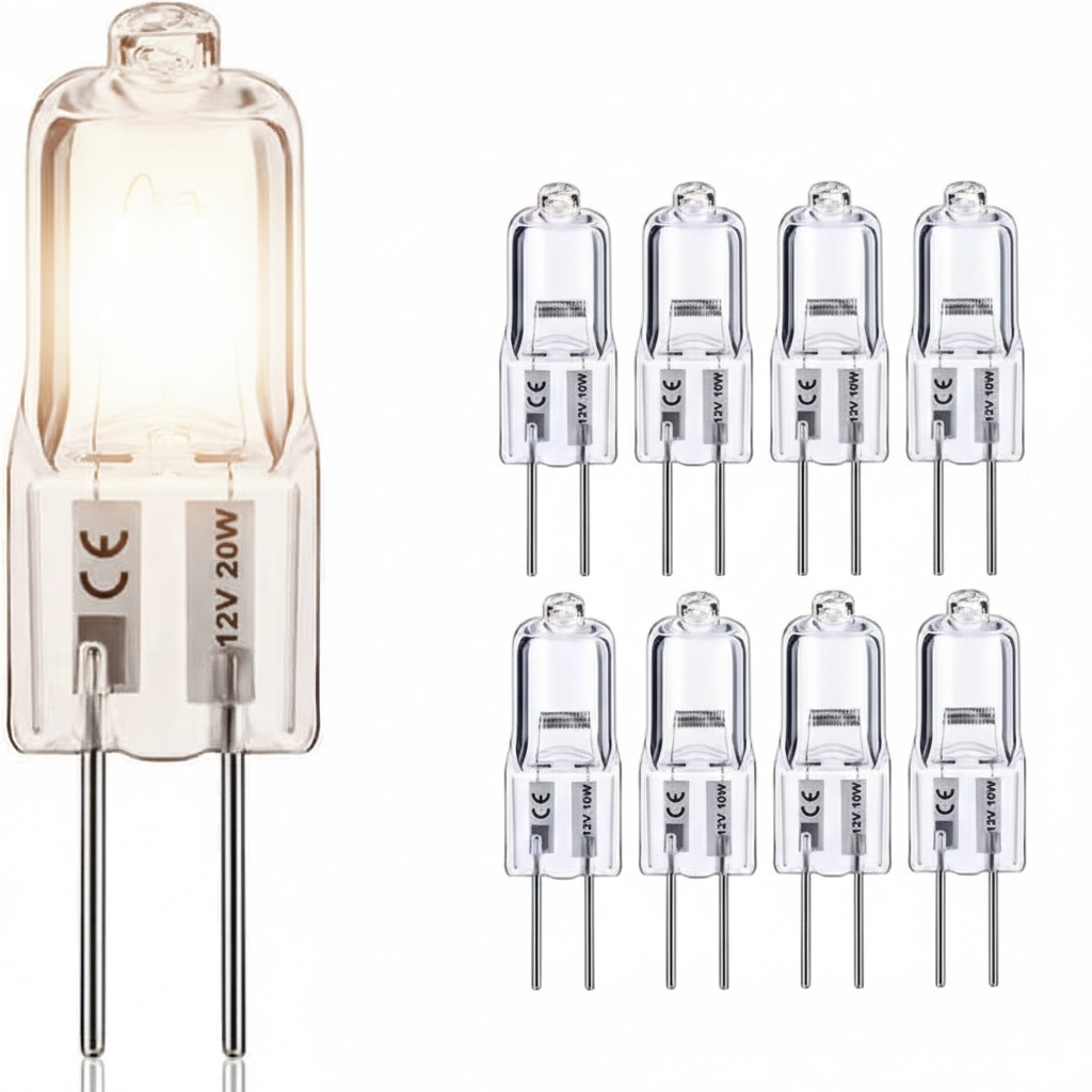 20 kpl G4 halogeenilamppuja 10W 12V – Lämmin valkoinen valo