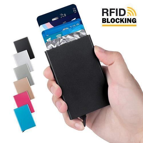 Pop-up korthållare med RFID signalblockering