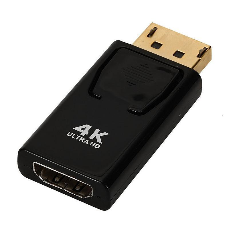Svart Dp - Displayport (Hane) Till Hdmi Adapter (Hona) 4K-1080P
