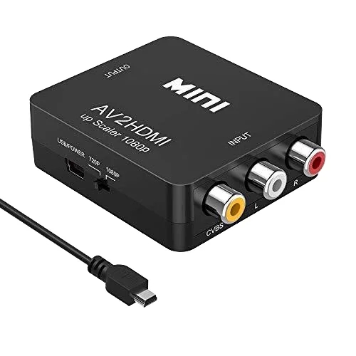RCA AV till HDMI Converter / Adapter 1080P Universal Svart