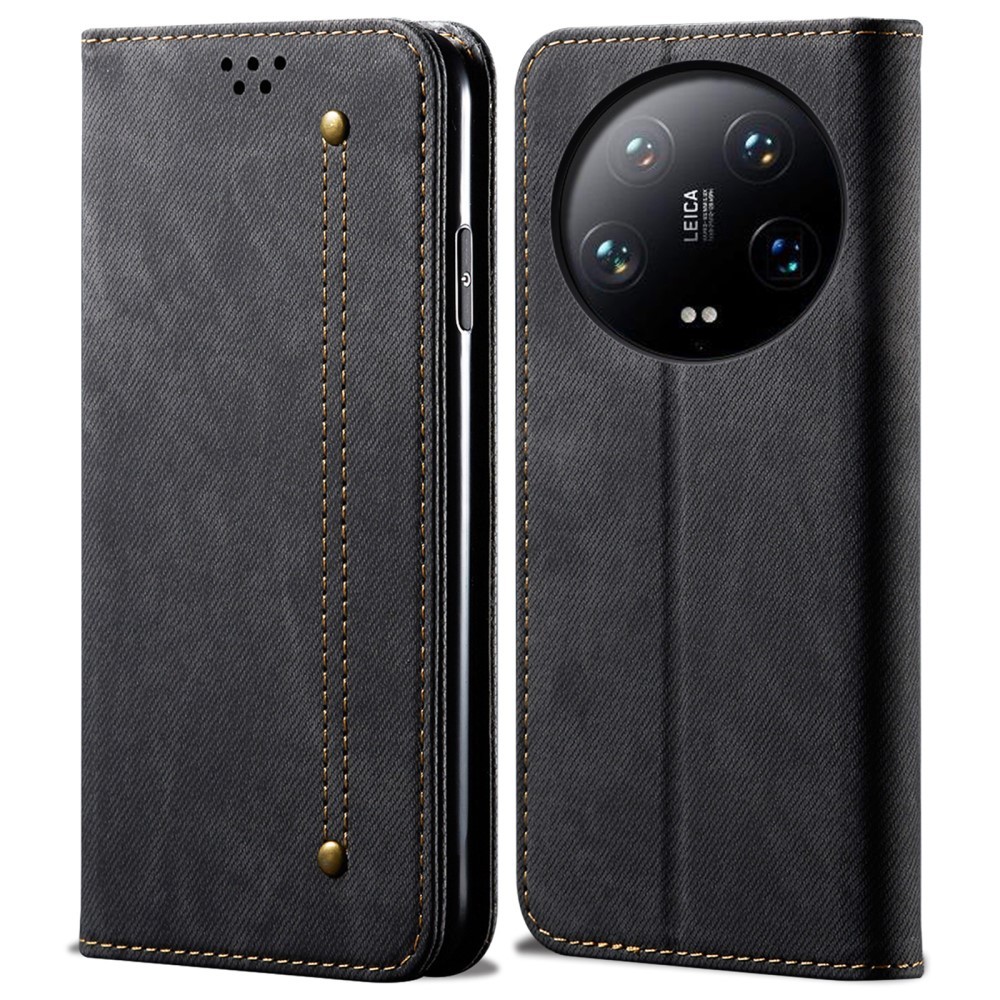 SKALO Xiaomi 14 Ultra Jeans Plånboksfodral