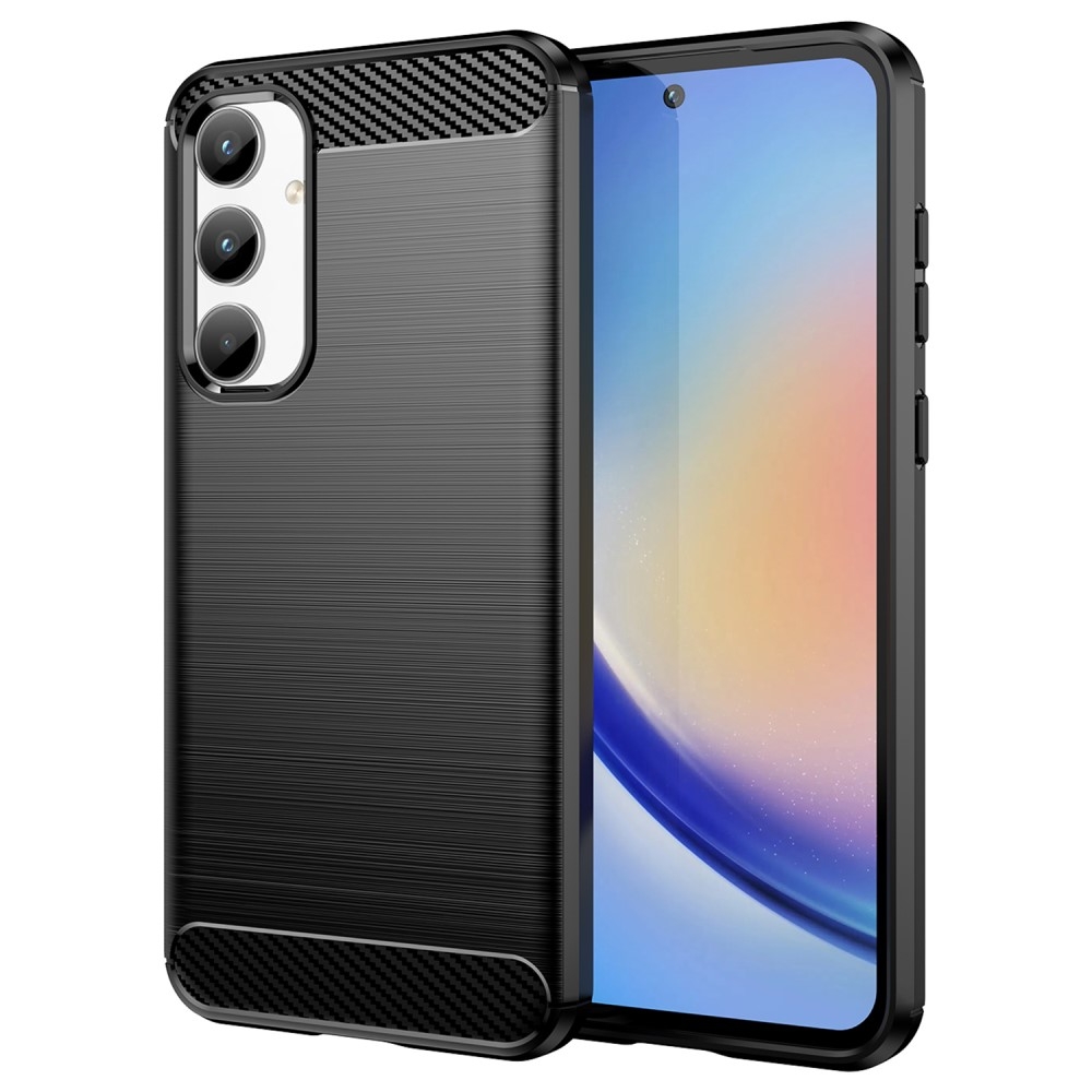 SKALO Samsung A35 Armor Carbon Stöttåligt TPU-skal