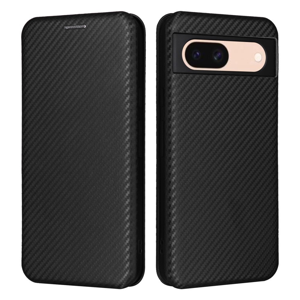 SKALO Google Pixel 8a Carbon Fiber Plånboksfodral