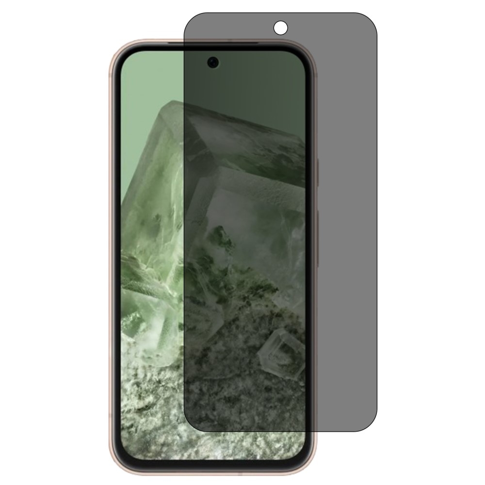 SKALO Google Pixel 8a Privacy Skärmskydd Härdat Glas - Svart