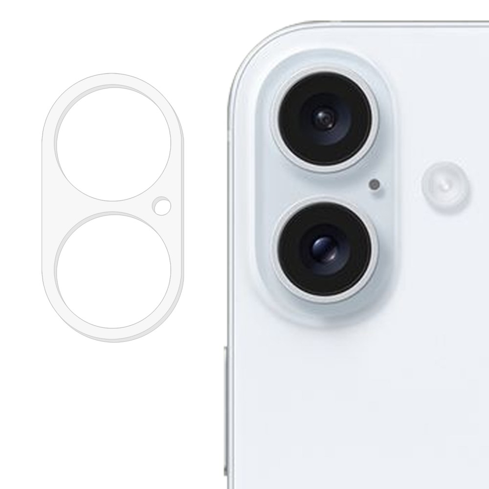 2-PACK SKALO iPhone 16 3D Linsskydd/Kameraskydd Härdat Glas - Transparent