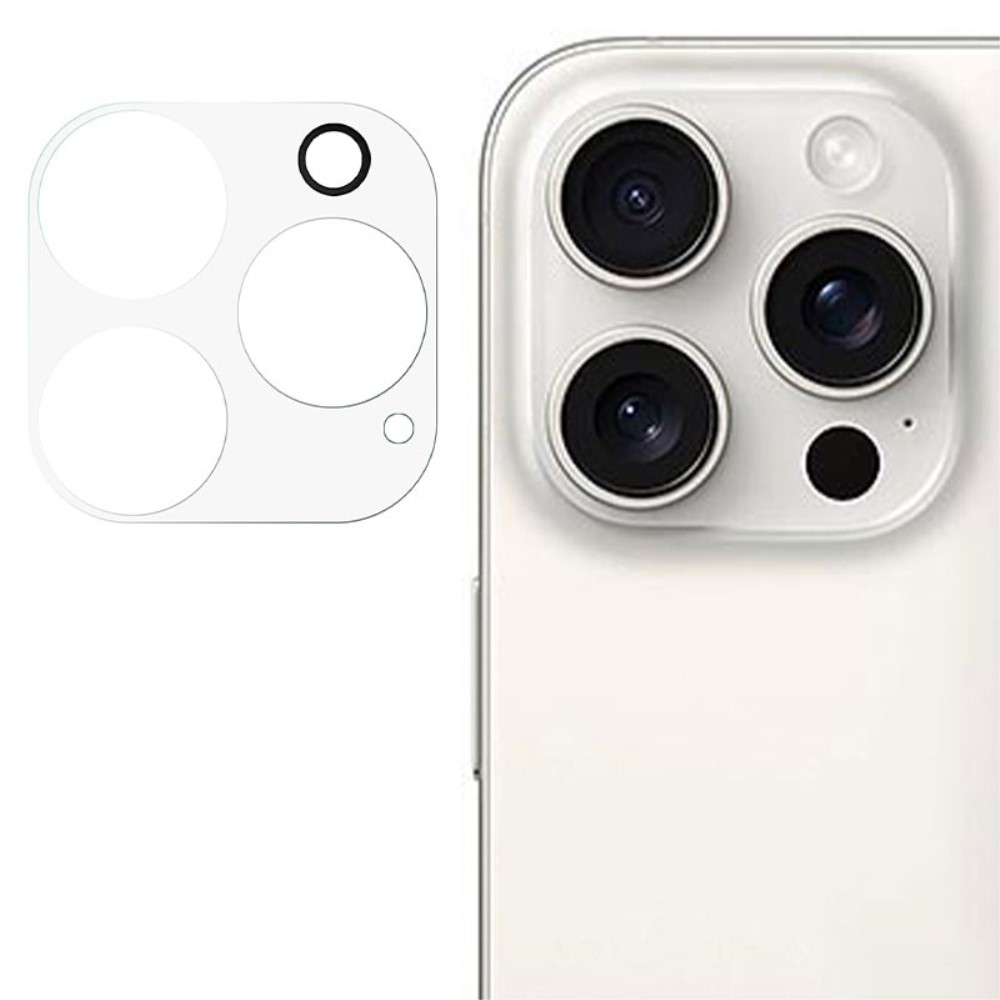 2-PACK SKALO iPhone 16 Pro 3D Linsskydd/Kameraskydd Härdat Glas - Transparent