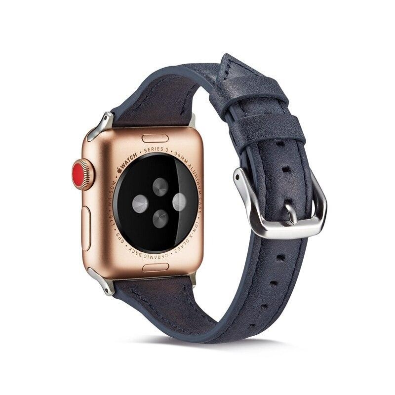 SKALO Smalt Läderarmband Apple Watch SE 40mm