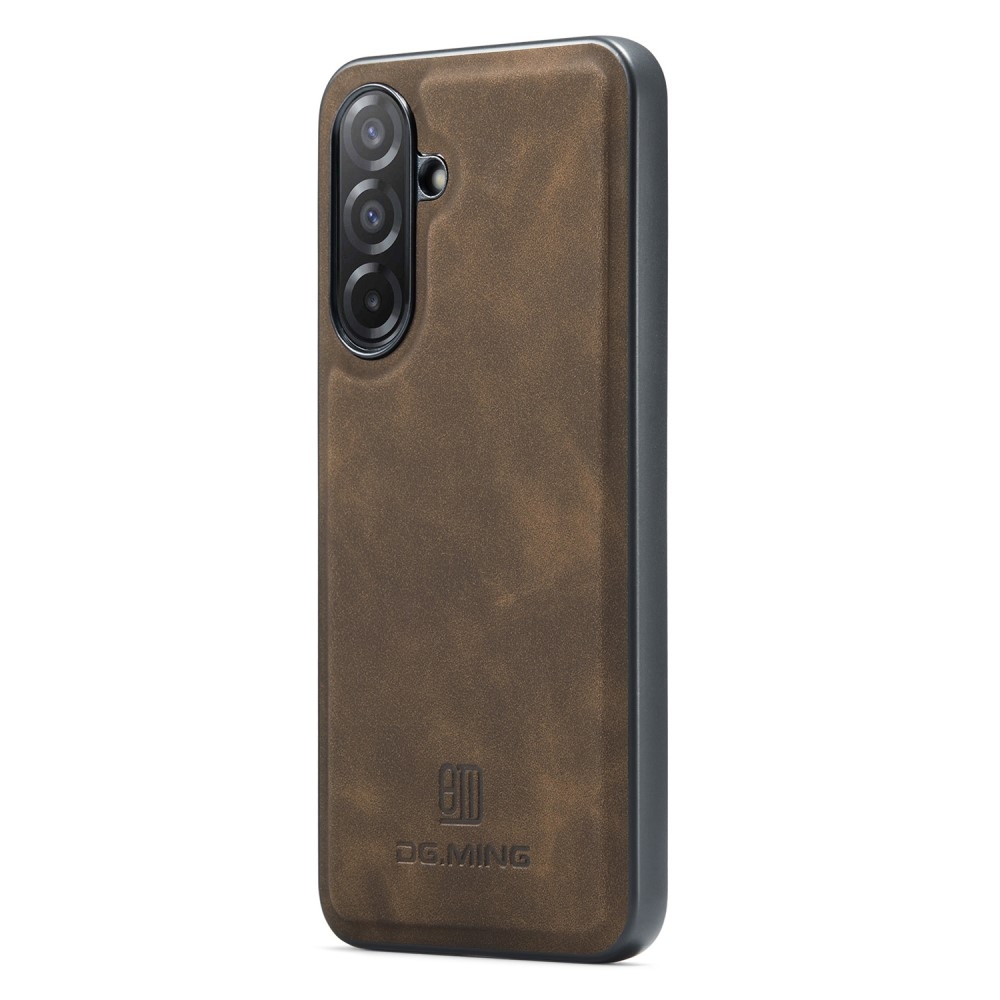 DG MING Samsung A26 5G Premium PU-Läder Hybrid Skal - Mörkbrun