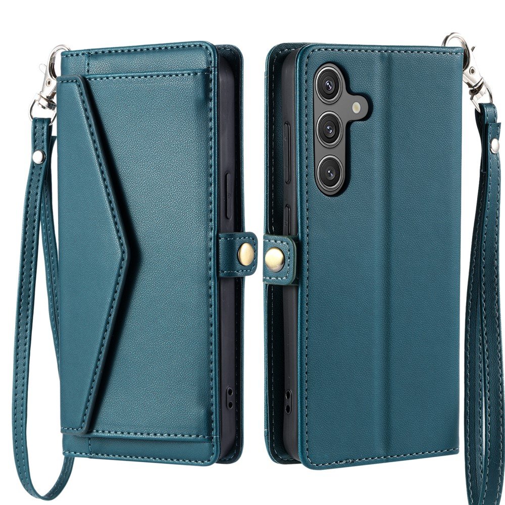 SKALO Samsung A26 5G PU-Läder Envelope Plånboksfodral - Grön