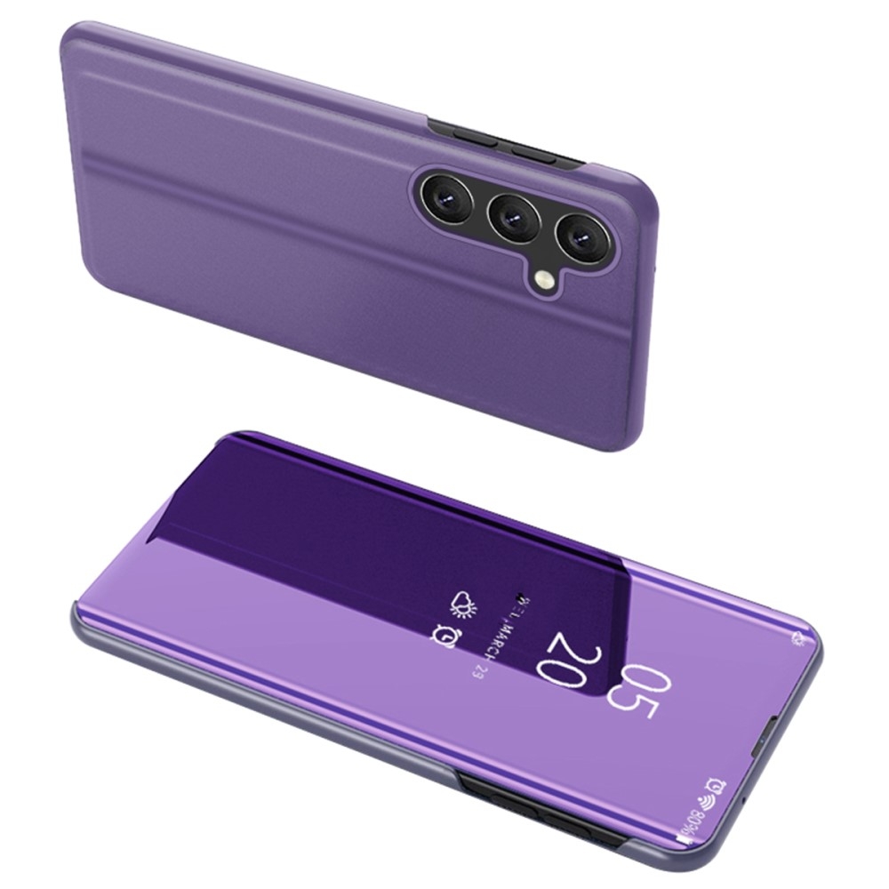 SKALO Samsung A56 5G Clear View Plånboksfodral - Lila