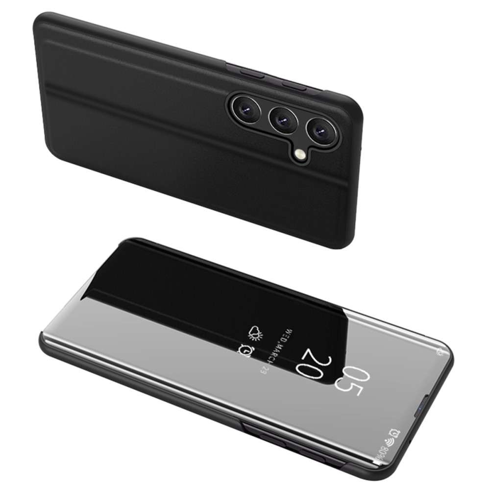 SKALO Samsung A56 5G Clear View Plånboksfodral - Svart