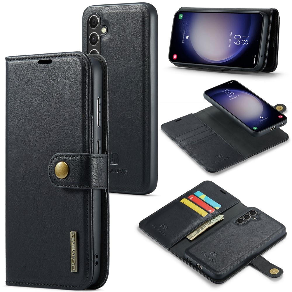 DG MING Samsung A56 5G 2-i-1 Magnet Plånboksfodral - Svart