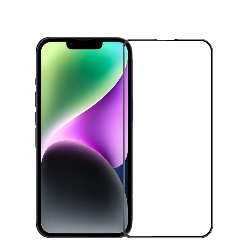 SKALO iPhone 16e Heltäckande Skärmskydd Härdat Glas - Svart