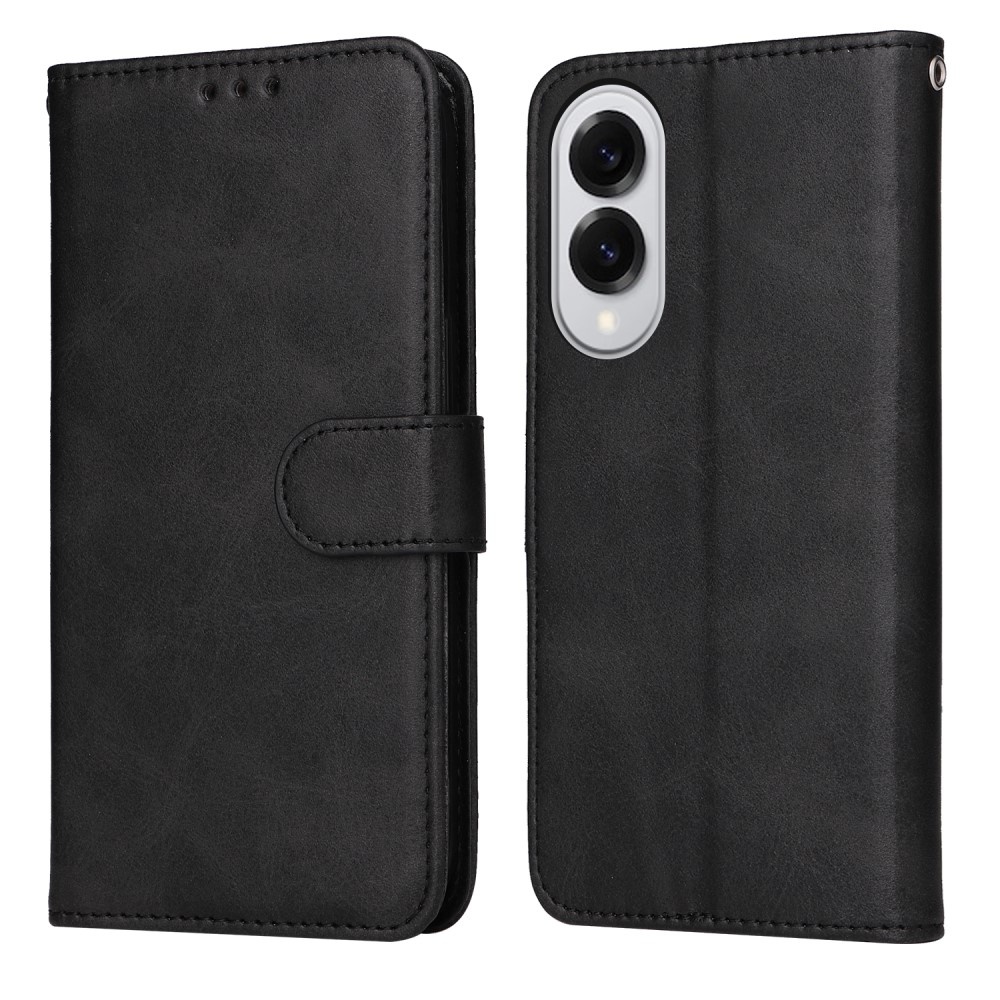 SKALO Samsung S25 Edge PU-läder Plånboksfodral
