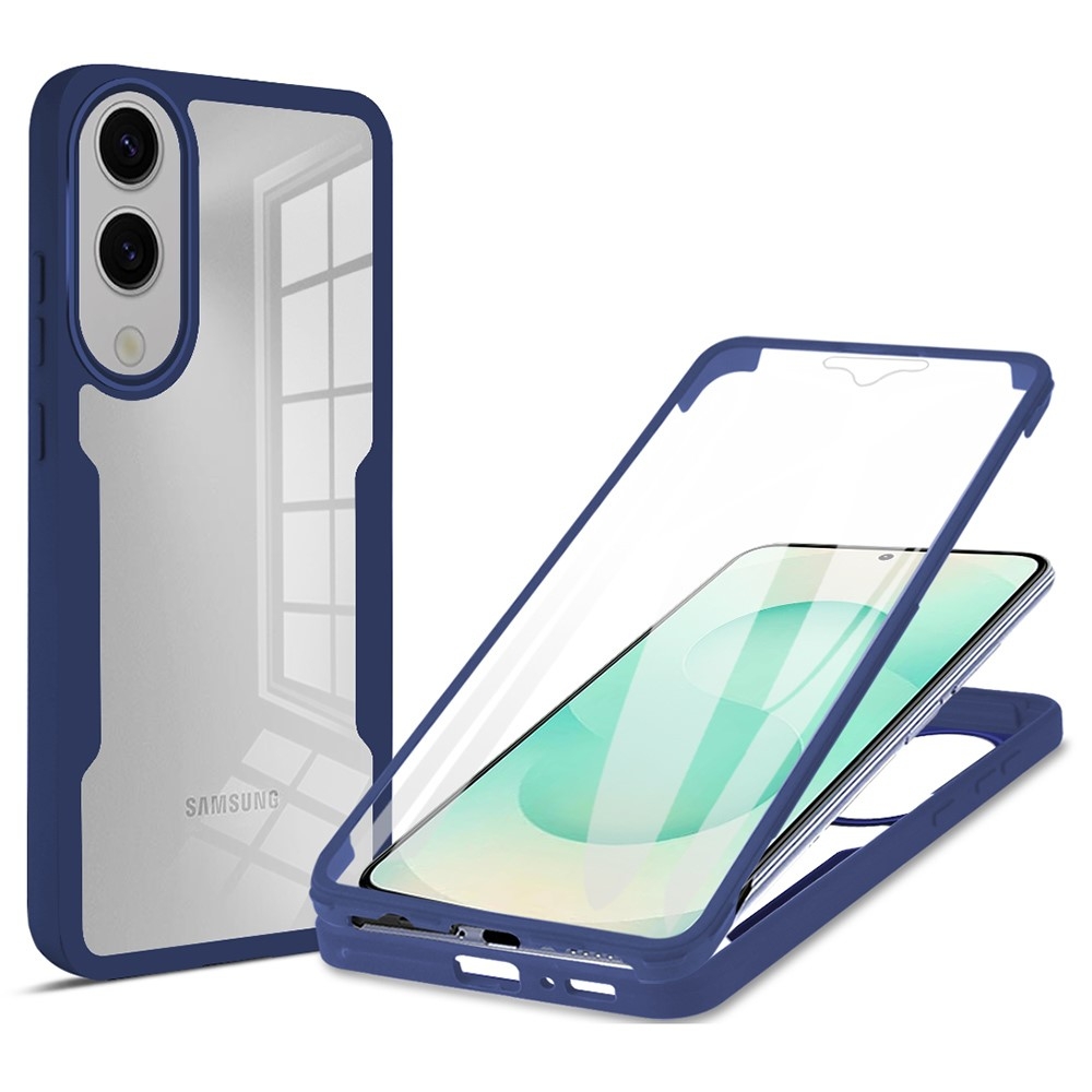 SKALO Samsung S25 Edge 360 TPU Skal - Blå