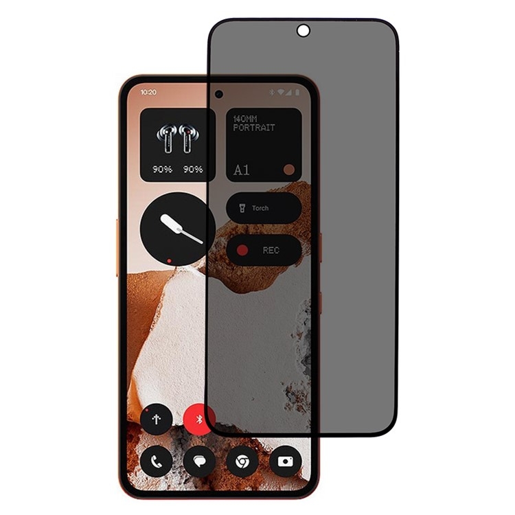 SKALO Nothing CMF Phone 2 Pro Privacy Härdat Glas Skärmskydd - Svart