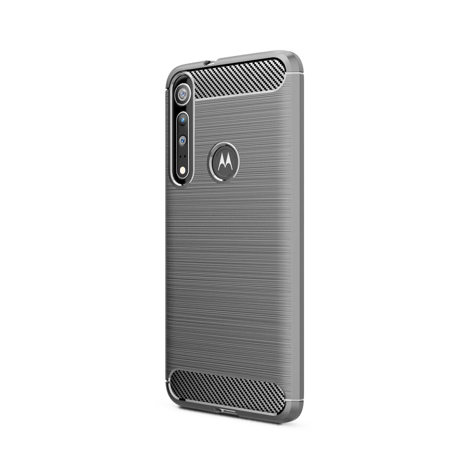 Stöttåligt Armor Carbon TPU-skal Moto G8 Plus
