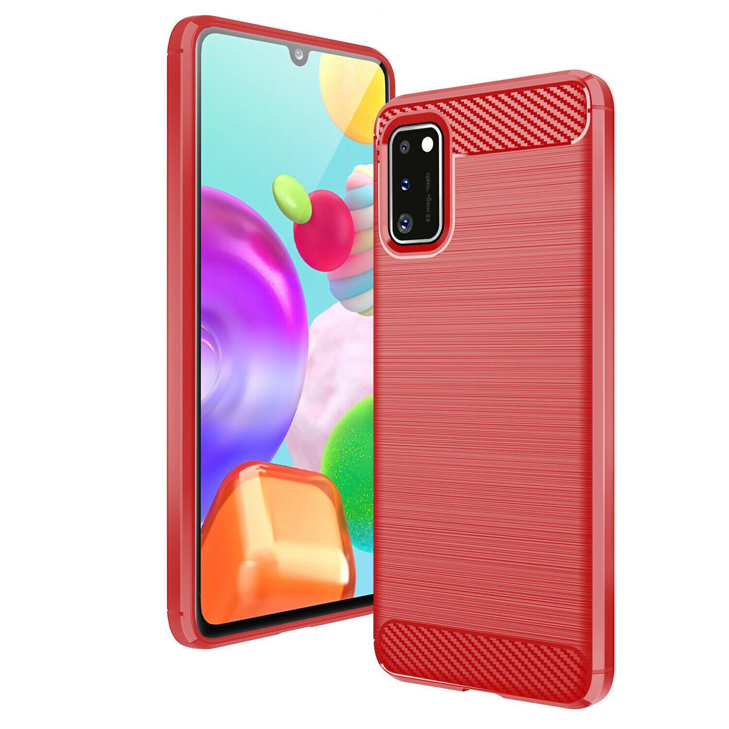 Stöttåligt Armor Carbon TPU-skal Samsung A41