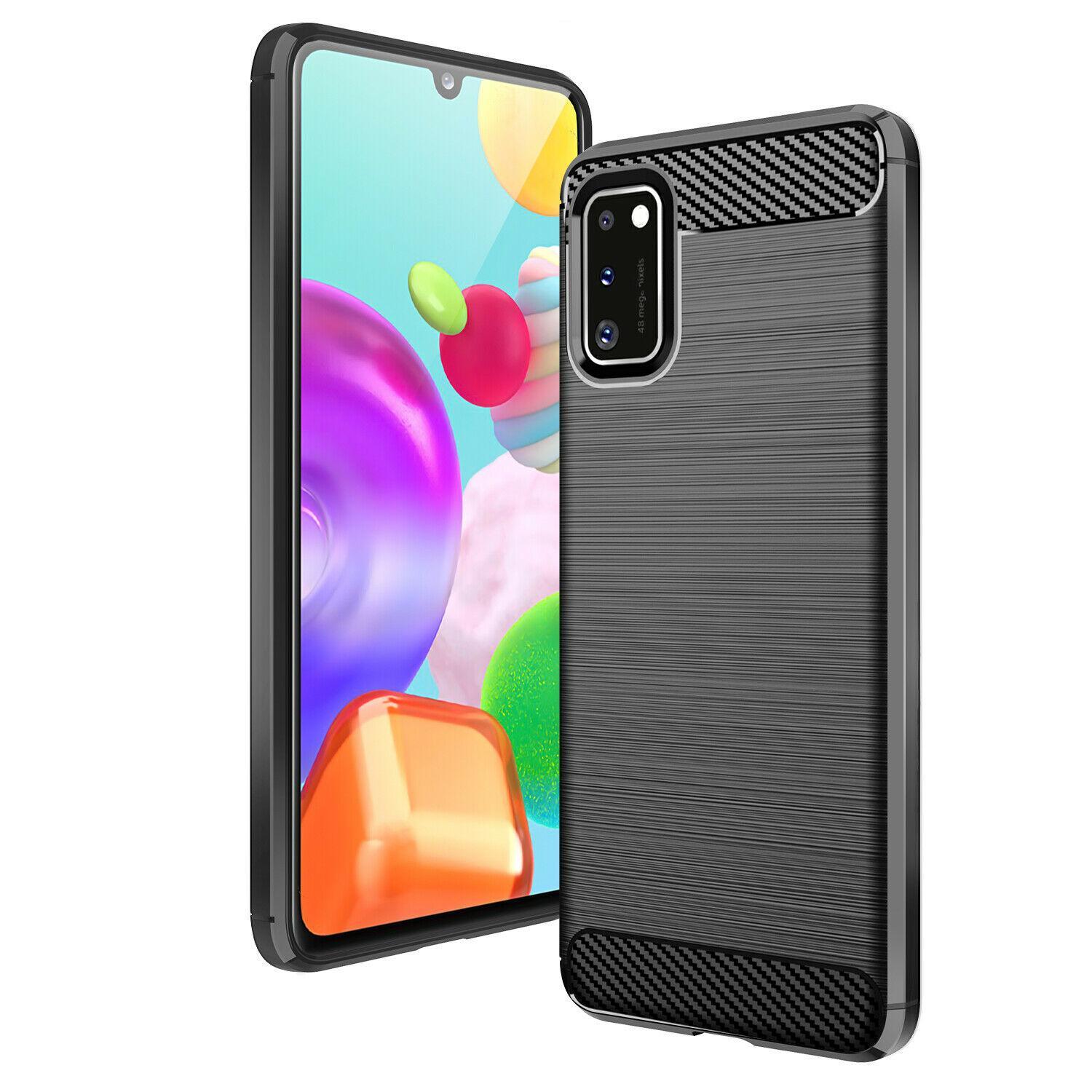 Stöttåligt Armor Carbon TPU-skal Samsung A41