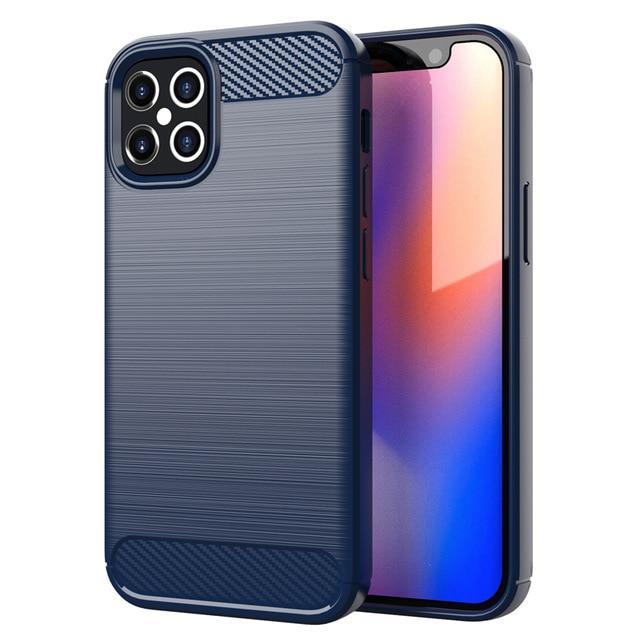 SKALO iPhone 12 Mini Armor Carbon Stöttåligt TPU-skal