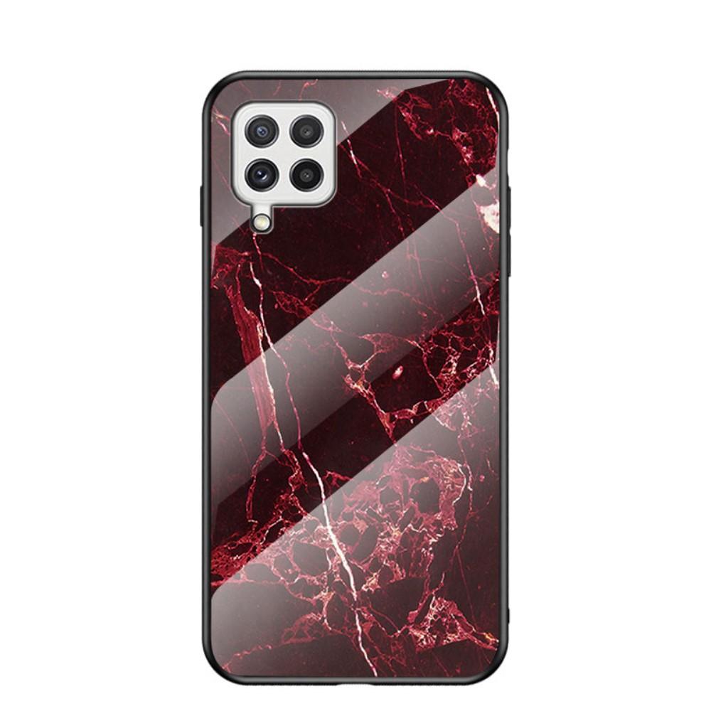 SKALO Samsung A22 Marmor Härdat Glas TPU-skal - Motiv 6