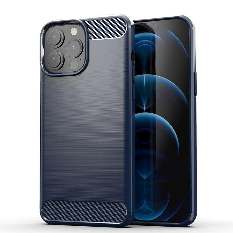 SKALO iPhone 13 Pro Max Armor Carbon Stöttåligt TPU-skal