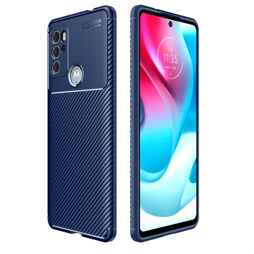 SKALO Moto G60S Carbon Fiber TPU-skal