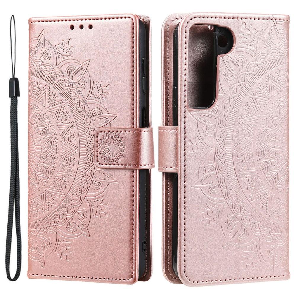 SKALO Samsung S22 Mandala Plånboksfodral - Roséguld