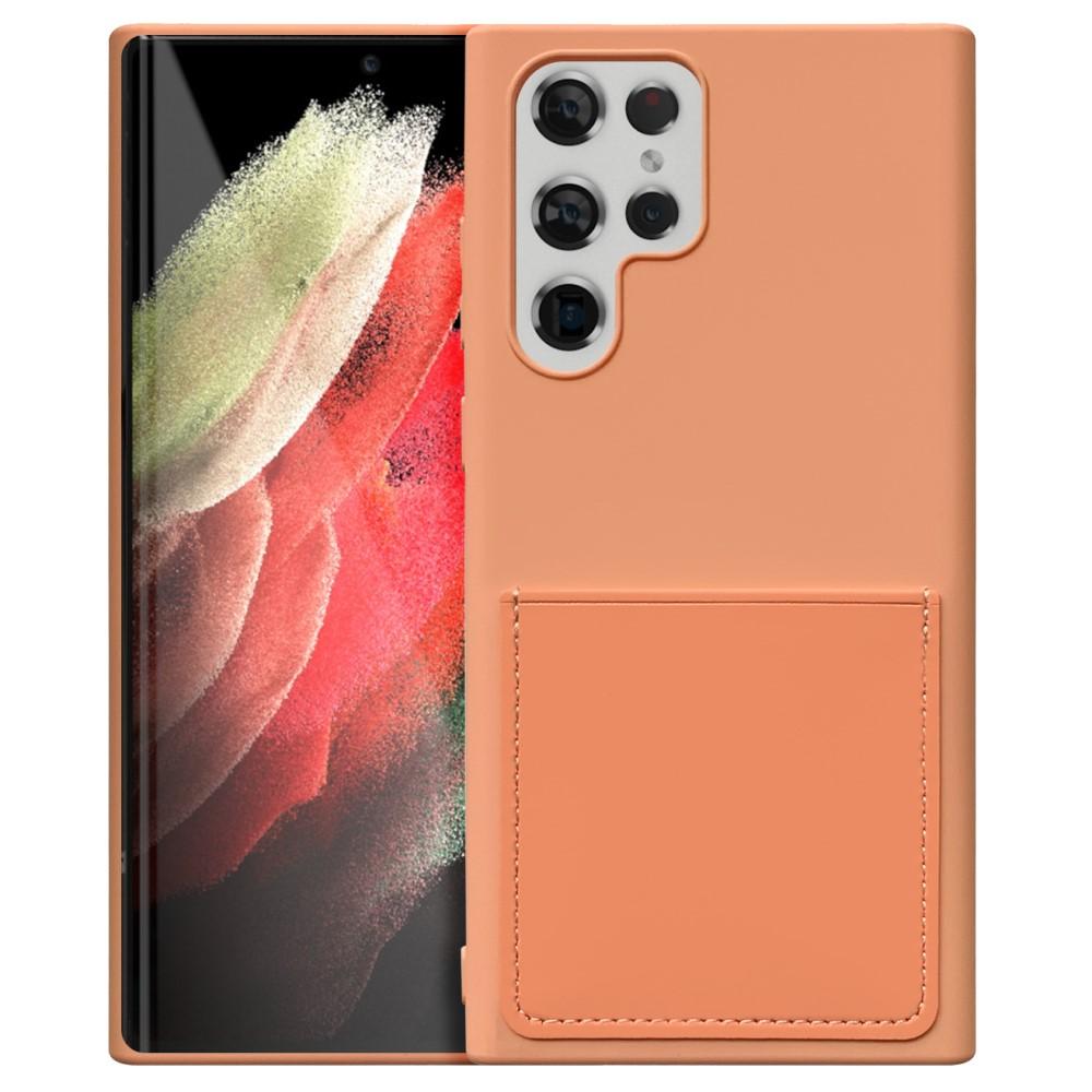 SKALO Samsung S22 Ultra Ultratunn Korthållare TPU-Skal