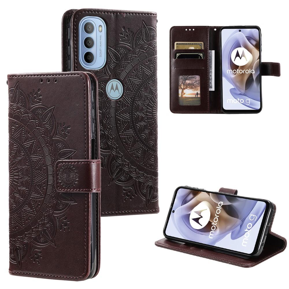 SKALO Moto G31 / G41 Mandala Plånboksfodral