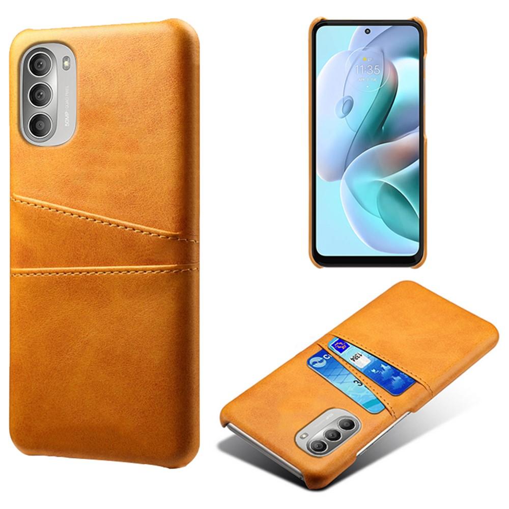 SKALO Moto G51 PU-Läder Korthållare Skal