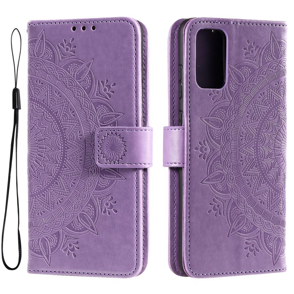 SKALO Samsung A33 5G Mandala Plånboksfodral - Lila