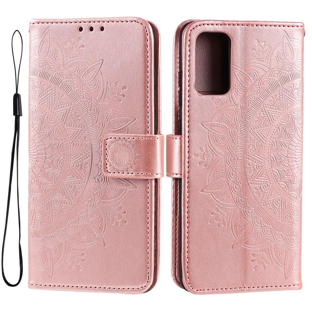 SKALO Samsung A33 5G Mandala Plånboksfodral - Roséguld