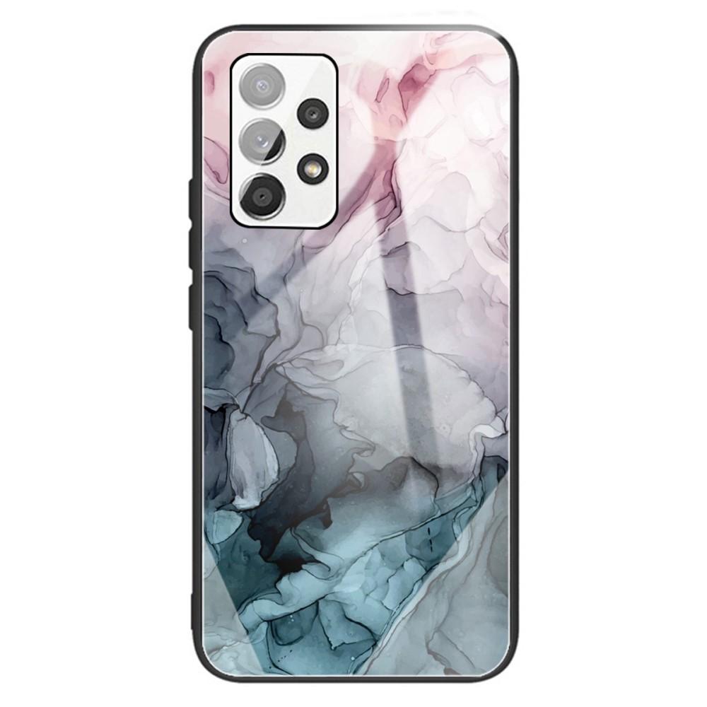 SKALO Samsung A13 Marmor Härdat Glas TPU-skal - Motiv 2