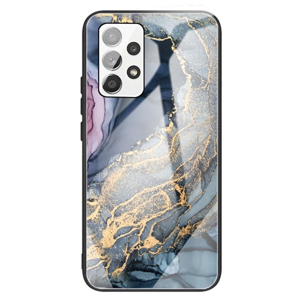 SKALO Samsung A13 Marmor Härdat Glas TPU-skal - Motiv 4