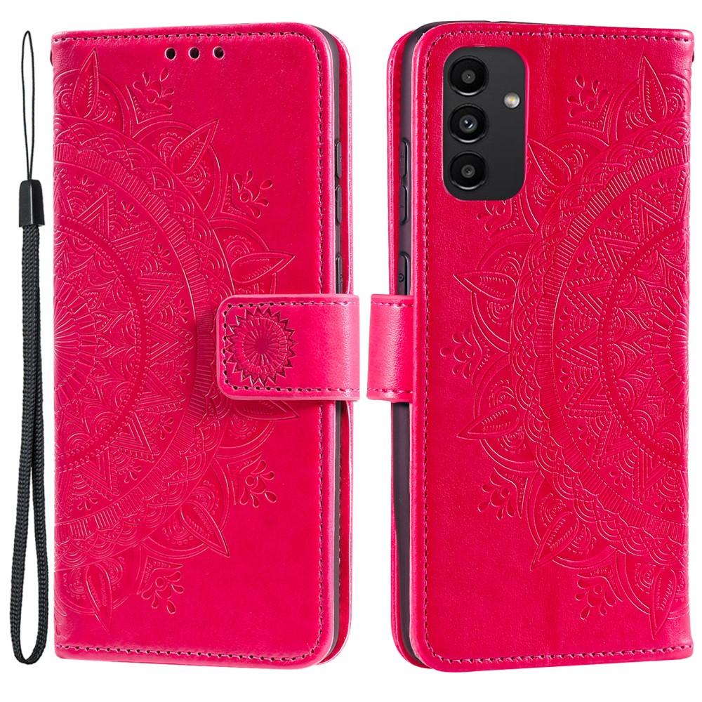 SKALO Samsung A13 Mandala Plånboksfodral - Cerise