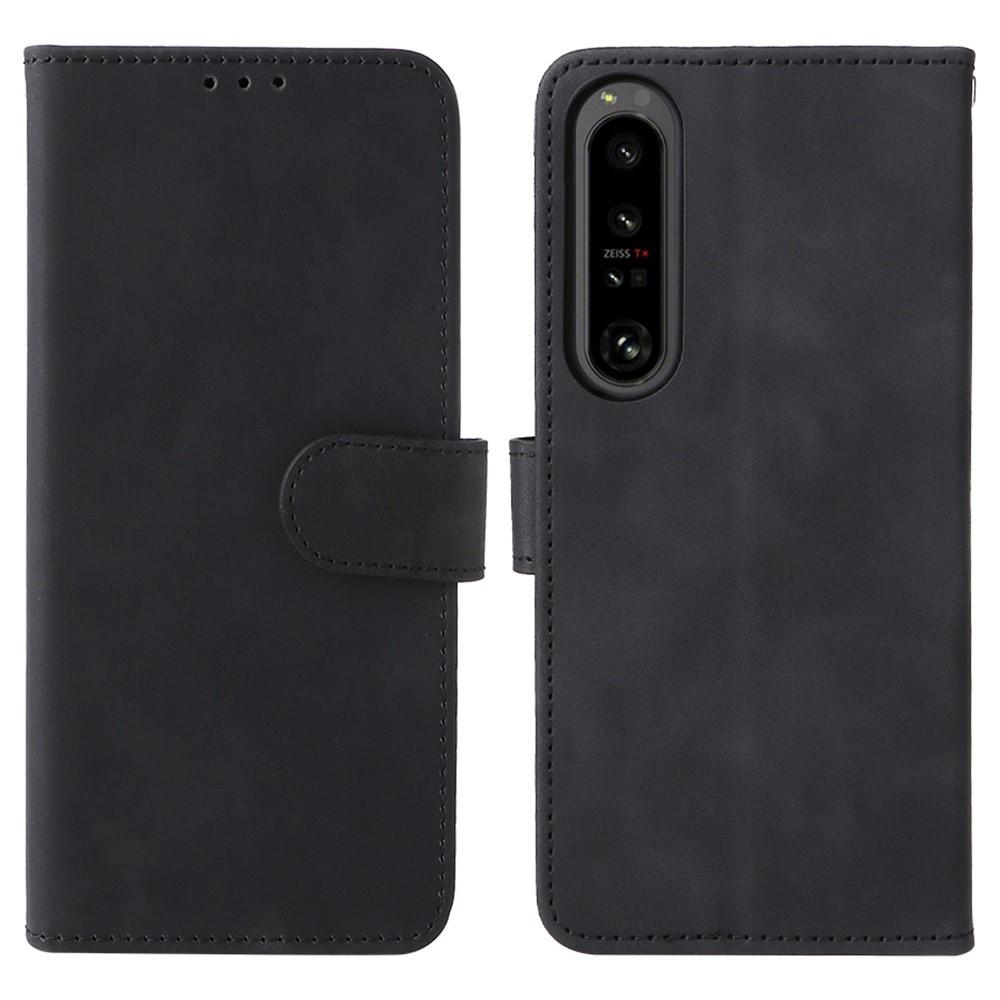 SKALO Sony Xperia 1 IV Matt PU-Läder Plånboksfodral