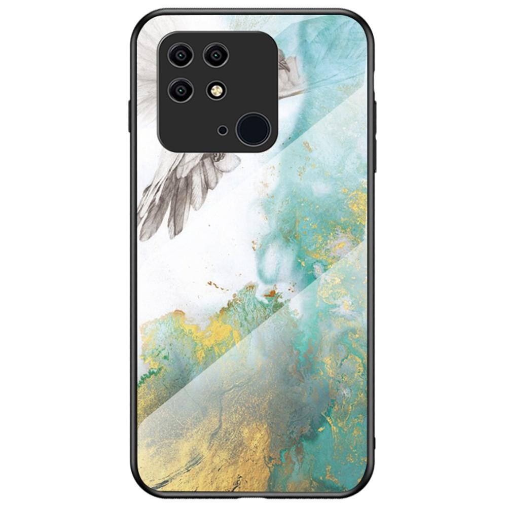 SKALO Xiaomi Redmi 10C Marmor Härdat Glas TPU-skal - Motiv 2