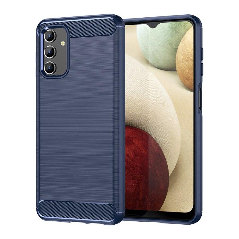 SKALO Samsung A13 4G Armor Carbon Stöttåligt TPU-skal