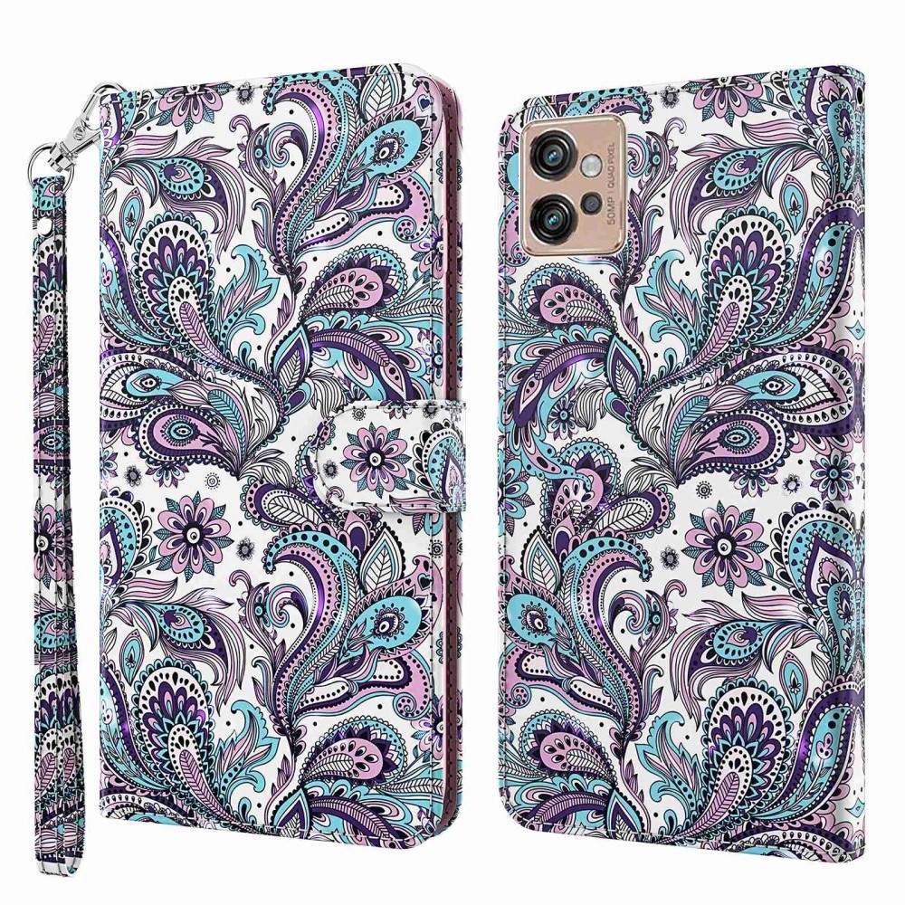 SKALO Motorola Moto G32 Marmor 3D Plånboksfodral