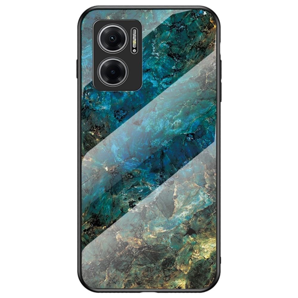 SKALO Xiaomi Redmi 10 Marmor Härdat Glas TPU-skal - Motiv 1