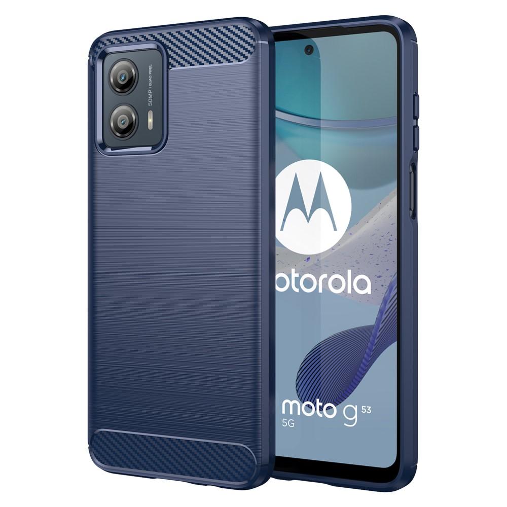 SKALO Motorola Moto G53 Armor Carbon Stöttåligt TPU-skal
