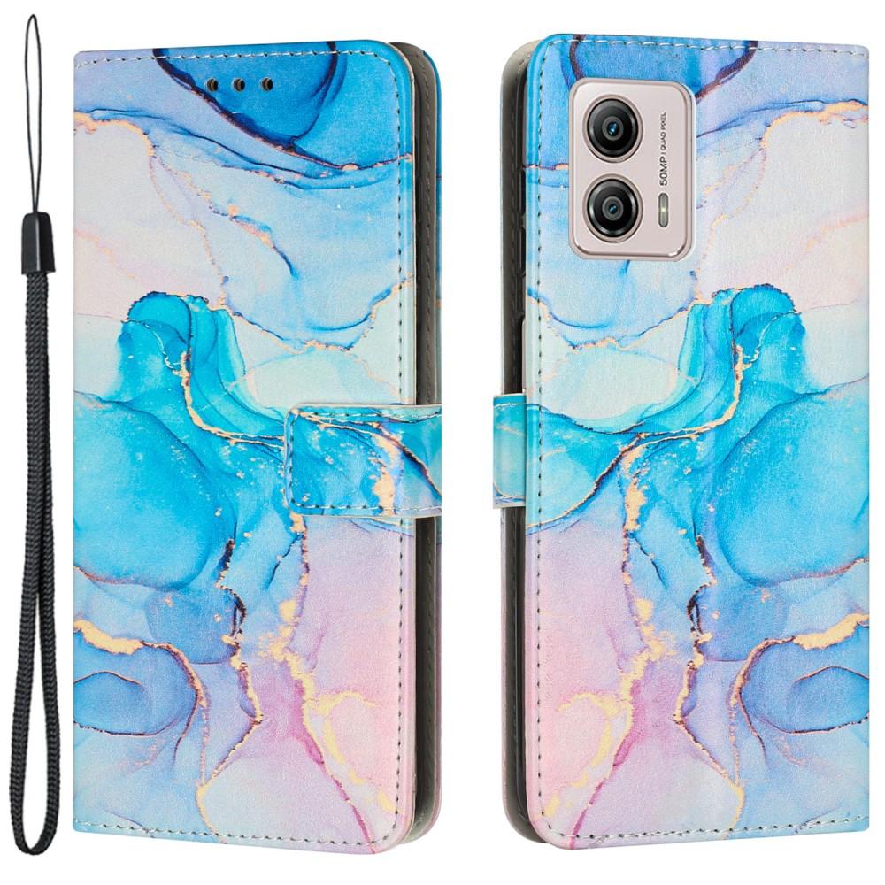 SKALO Motorola Moto G23 Marmor 3D Plånboksfodral