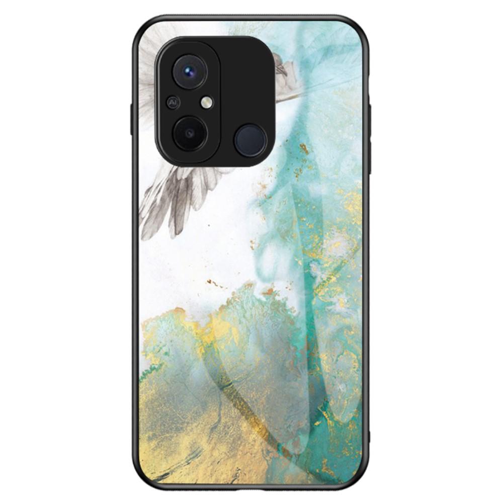 SKALO Xiaomi Redmi 12C Marmor Härdat Glas TPU-skal - Motiv 5