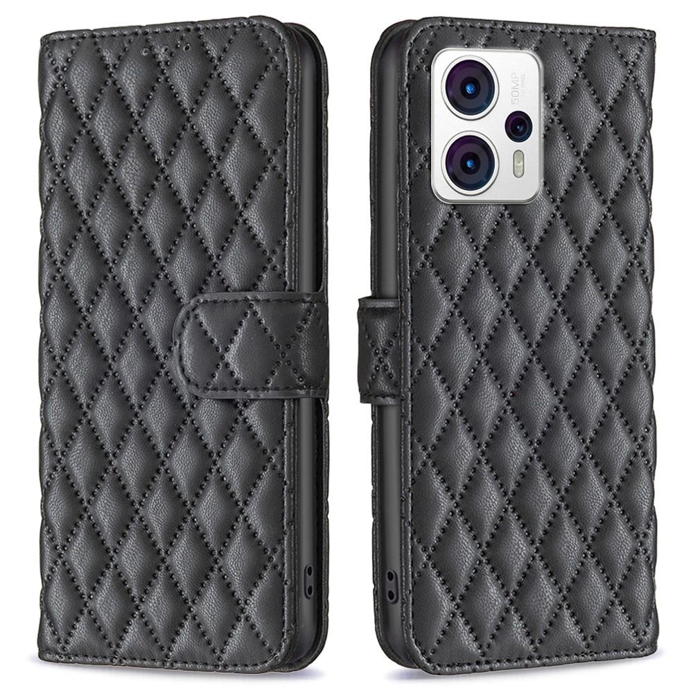 SKALO Motorola Moto G53 BINFEN COLOR Quiltat Plånbok